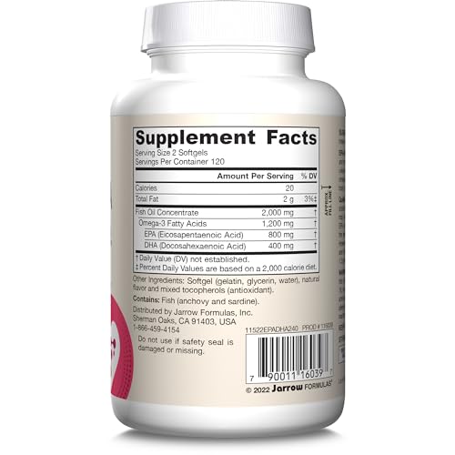 Packaging showing 120-day supply of 240 softgels