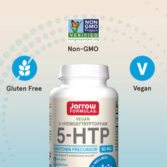 Vegan 5-HTP capsules in bottle