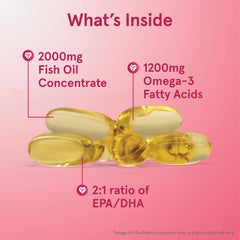 Jarrow Formulas EPA-DHA Balance bottle close-up highlights purified fish oil quality.
