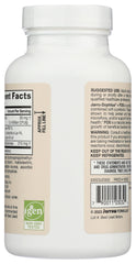 Back label with supplement facts and ingredients