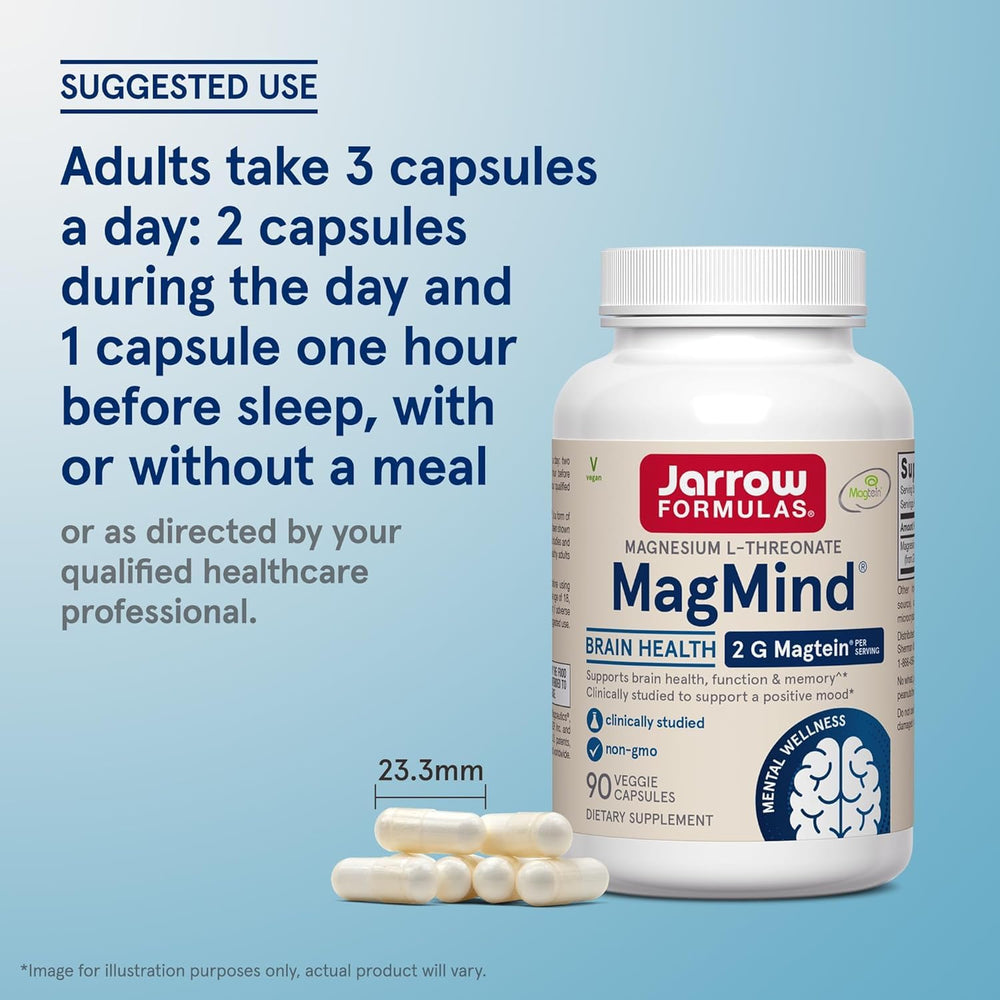 Vegan, Non-GMO MagMind formula in a bottle