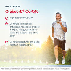 Close-up of Co-Q10 softgels