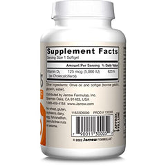 Jarrow Formulas Vitamin D3 container and packaging