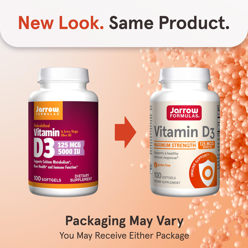 Close-up of Vitamin D3 5000 IU softgels