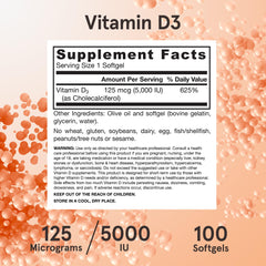 Gluten-free label on Jarrow Vitamin D3 bottle