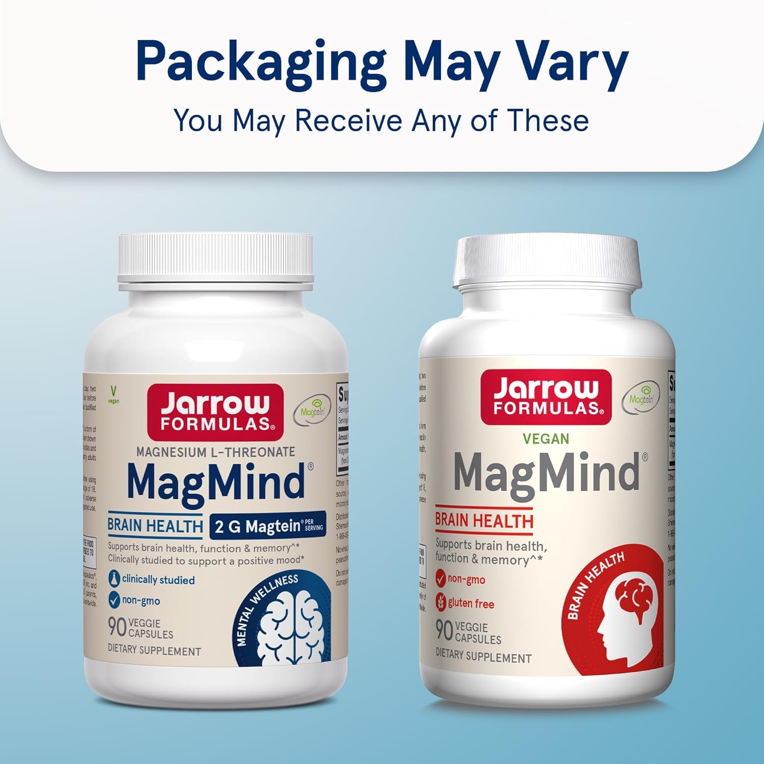 Box and bottles packaging interior view of MagMind 2-pack