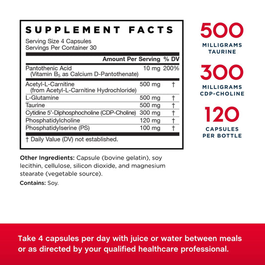 Jarrow Neuro Optimizer 2-pack bottle back label