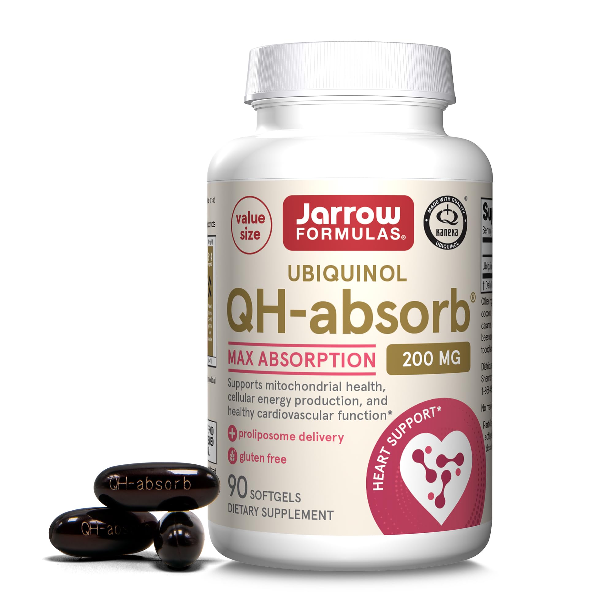 Jarrow QH-Absorb 200 mg Co-Q10 bottle