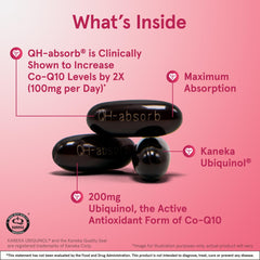 Graphic illustration of ubiquinol active form of Co-Q10