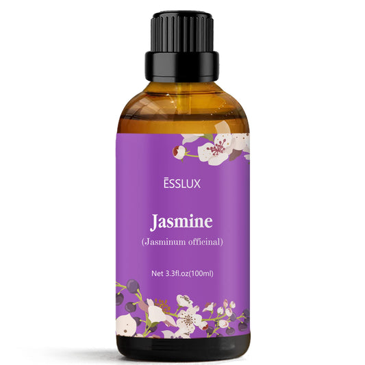 Jasmine Essential Oil 100ml amber bottle with dropper