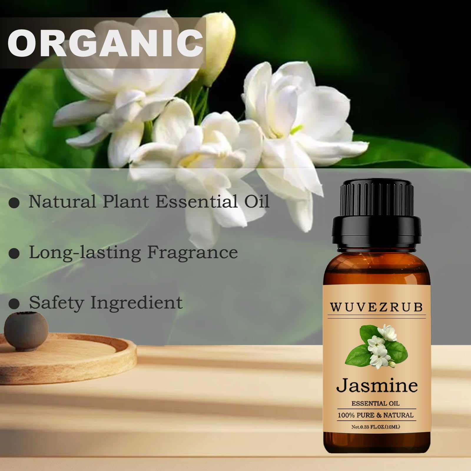 Aromatherapy diffuser with jasmine oil