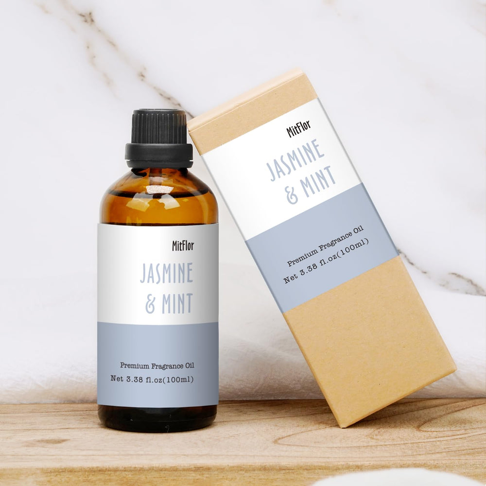 Packaging box and label for 100ml fragrance oil