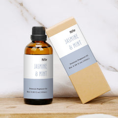 Packaging box and label for 100ml fragrance oil