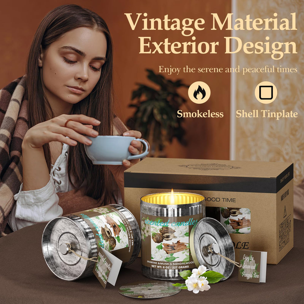 Candle set providing a warm ambience for living spaces