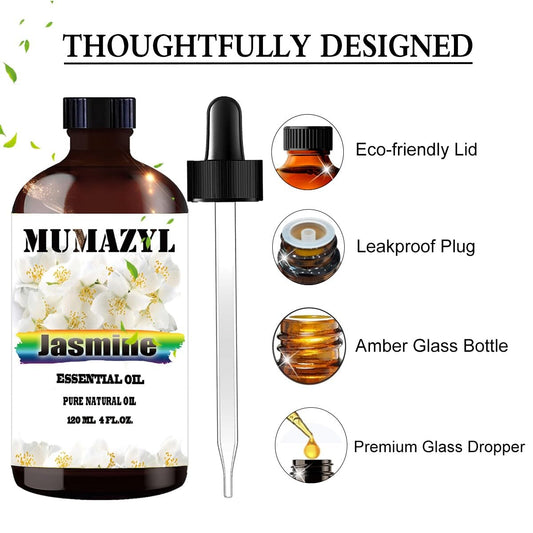 Jasmine essential oil used in a diffuser