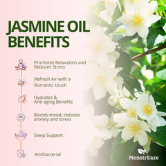 Jasmine essential oil blended with conditioner for hair care