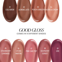 Jason Wu Good Gloss Raspberry Sorbet close-up reveals silky, non-sticky texture.