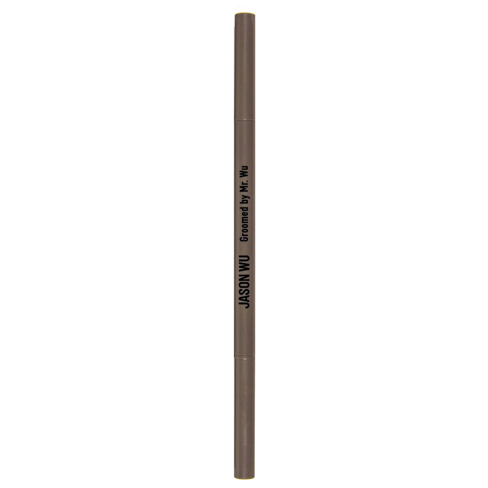 Jason Wu brows in lifestyle shot after using Groomed By Mr. Wu pencil.