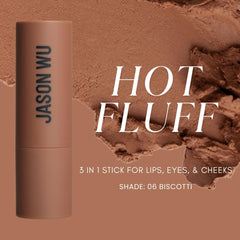 Jason Wu Hot Fluff Biscotti lips close-up, seamless matte look