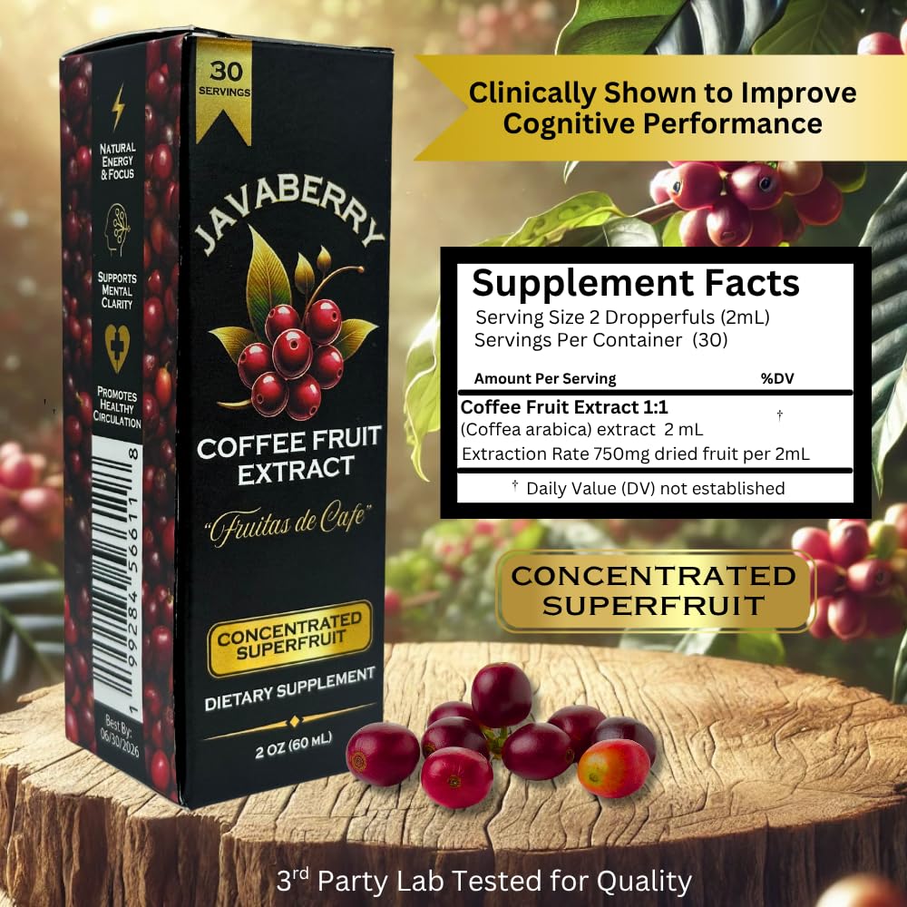 Serving Javaberry into a drink such as coffee or tea