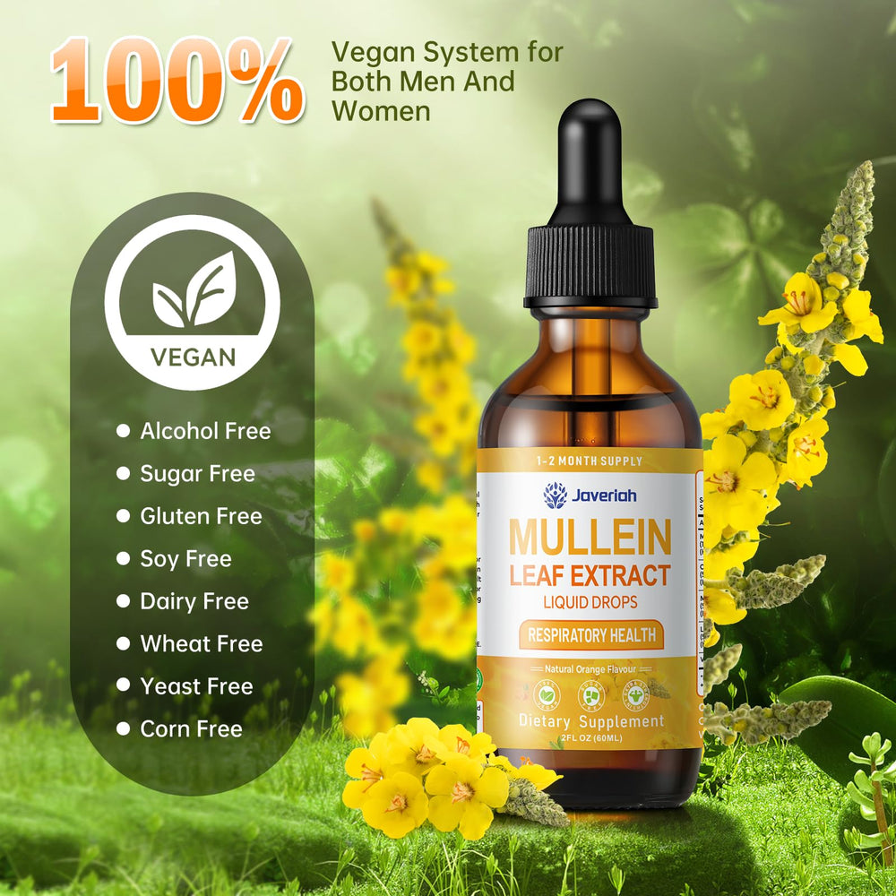 Herbal respiratory wellness supplement illustration