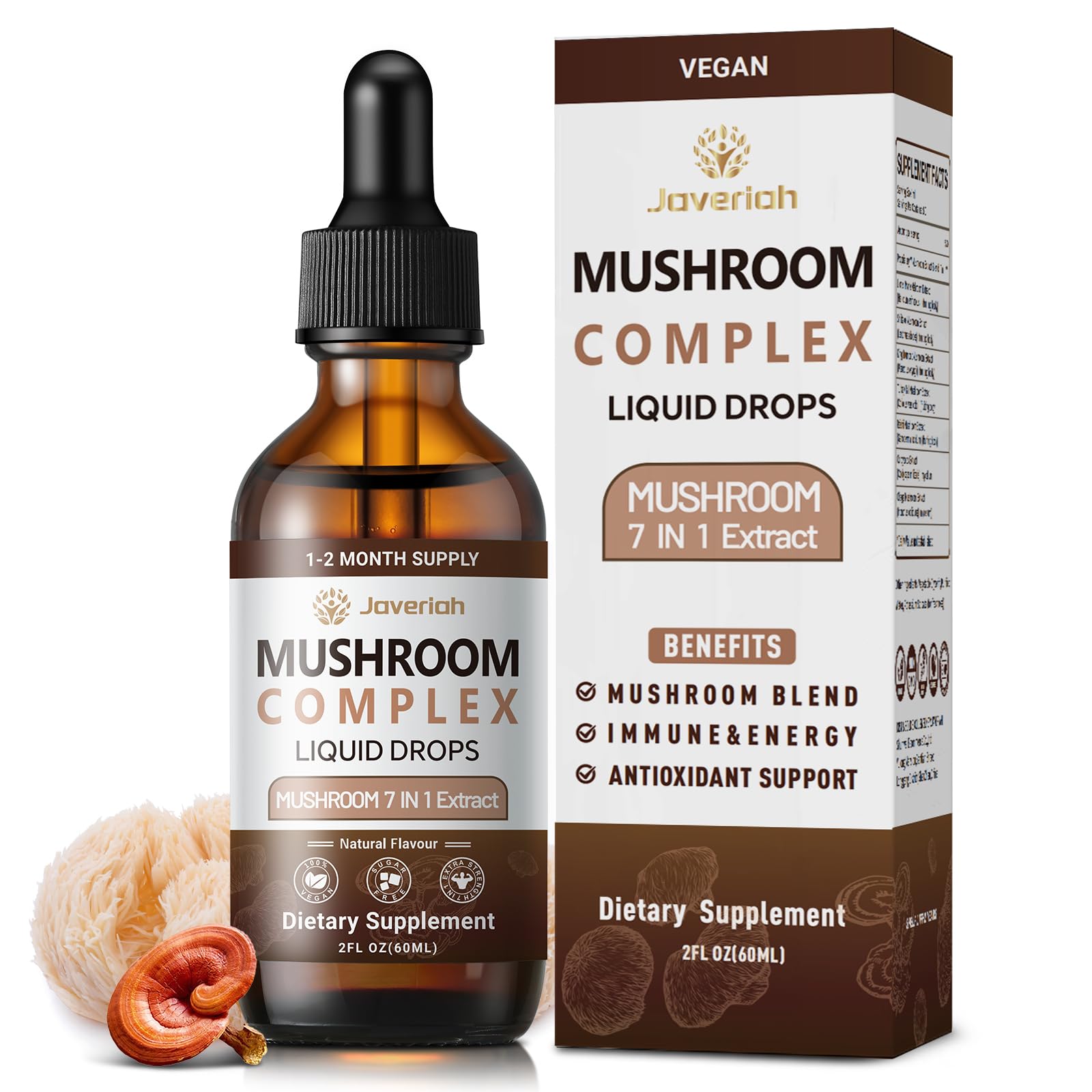 Hero shot of Javeriah Mushroom Complex Liquid Drops