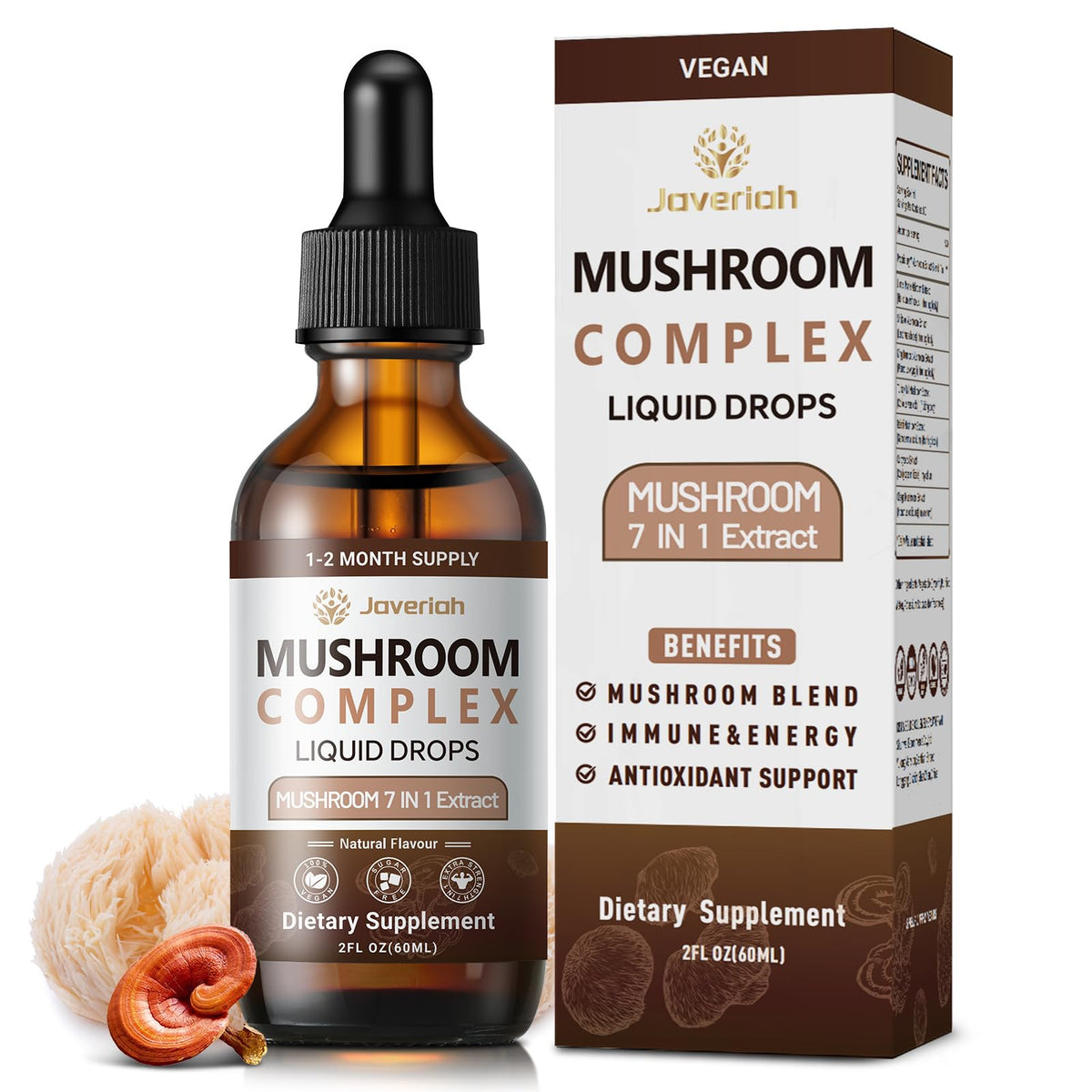 Hero shot of Javeriah Mushroom Complex Liquid Drops
