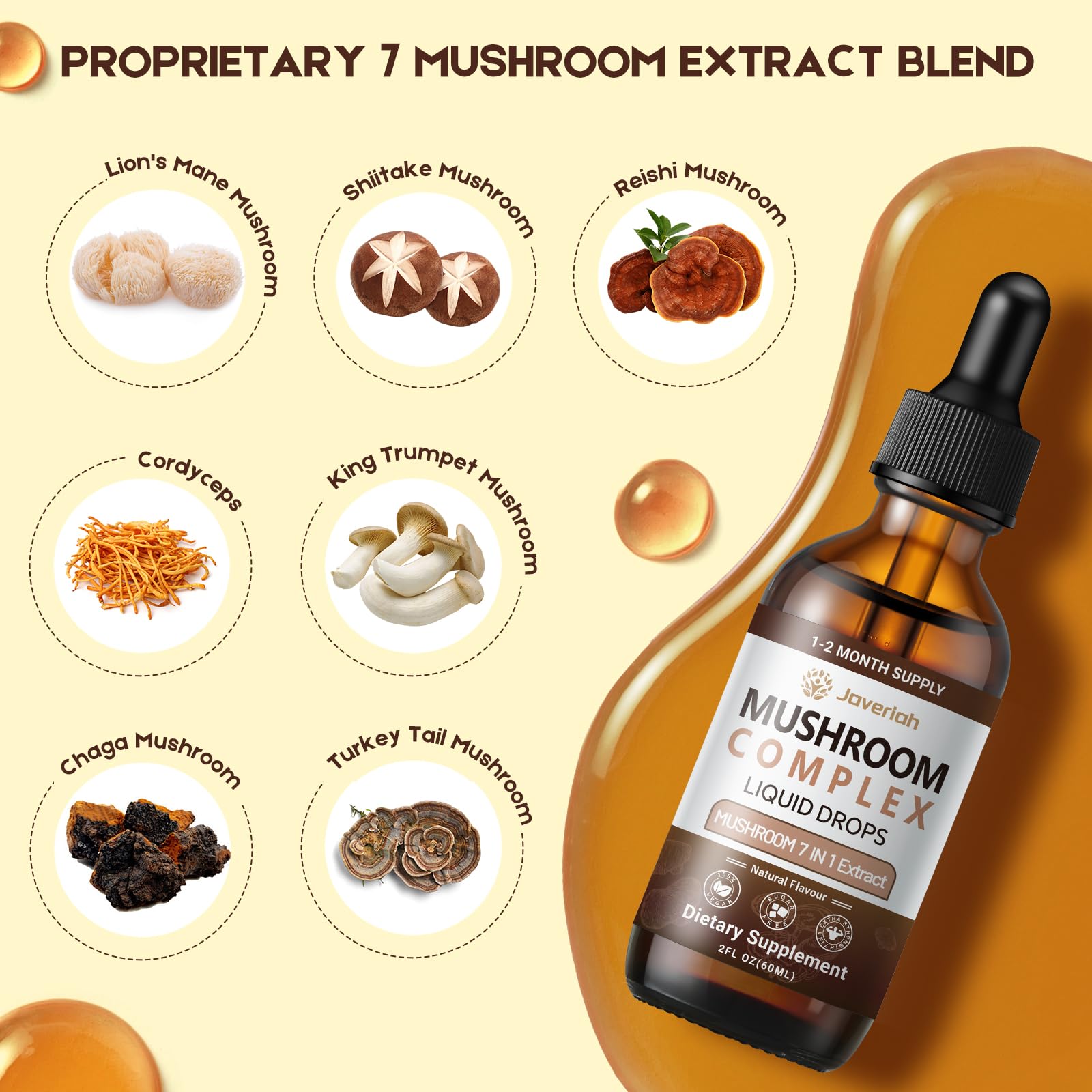 Lions Mane mushroom extract in tincture