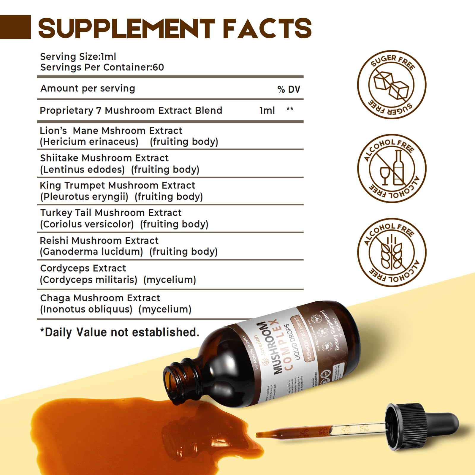 Reishi mushroom extract tincture
