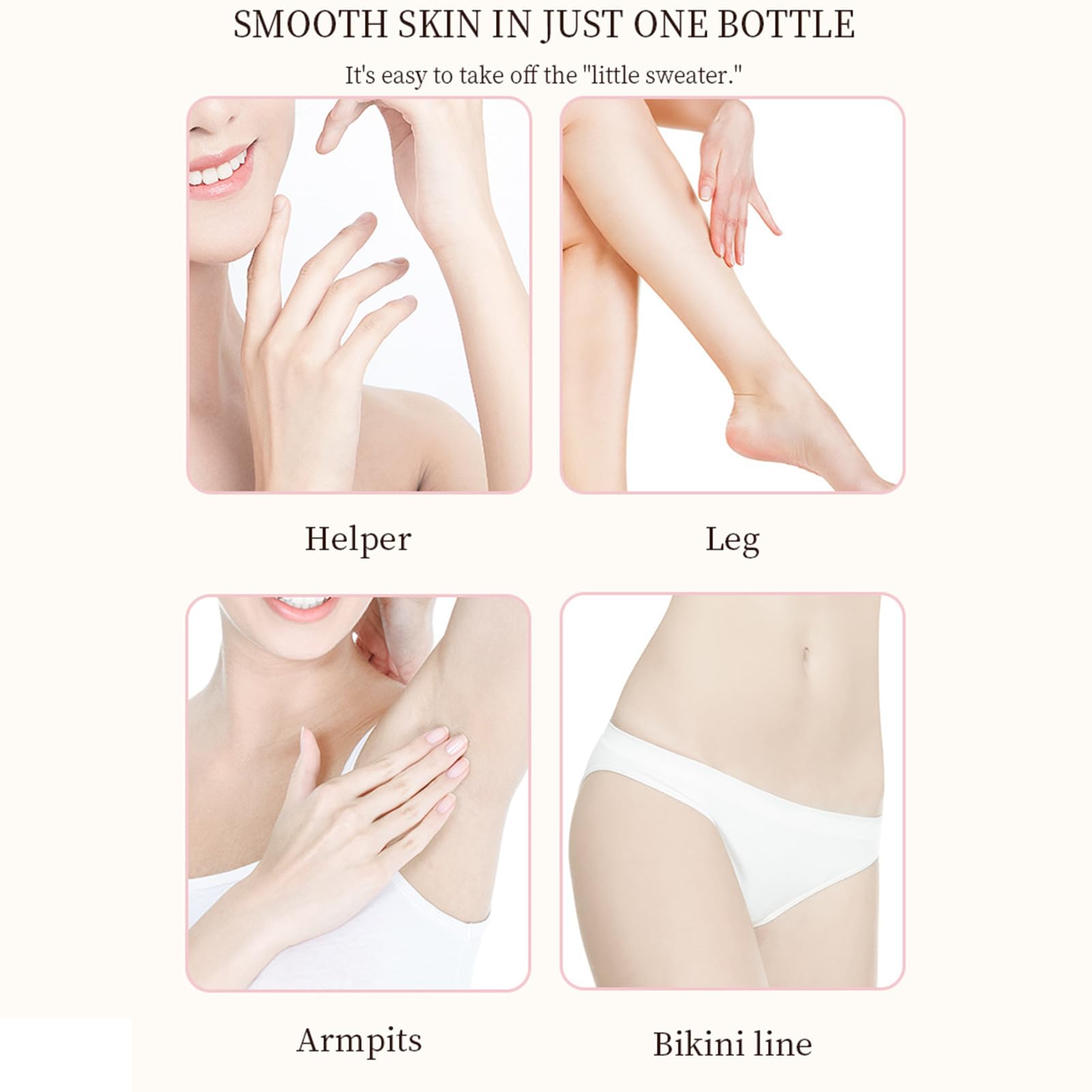 Jazalz legs depilation highlights a smooth skin finish