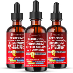 JB Wellness Co berberine cinnamon liquid drops for daily balance