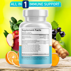 Quercetin Zinc Vitamin C D immune support formula close-up