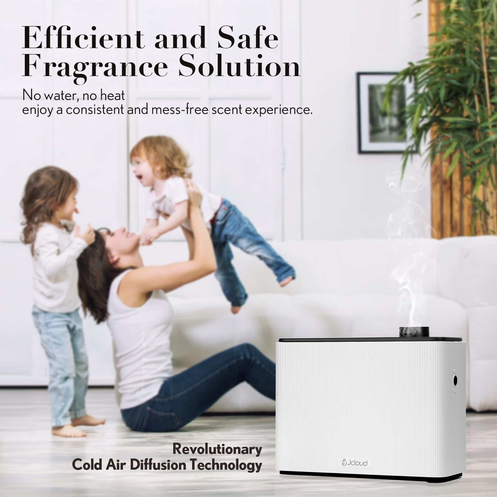 Wall-mount installation of JCLOUD waterless diffuser