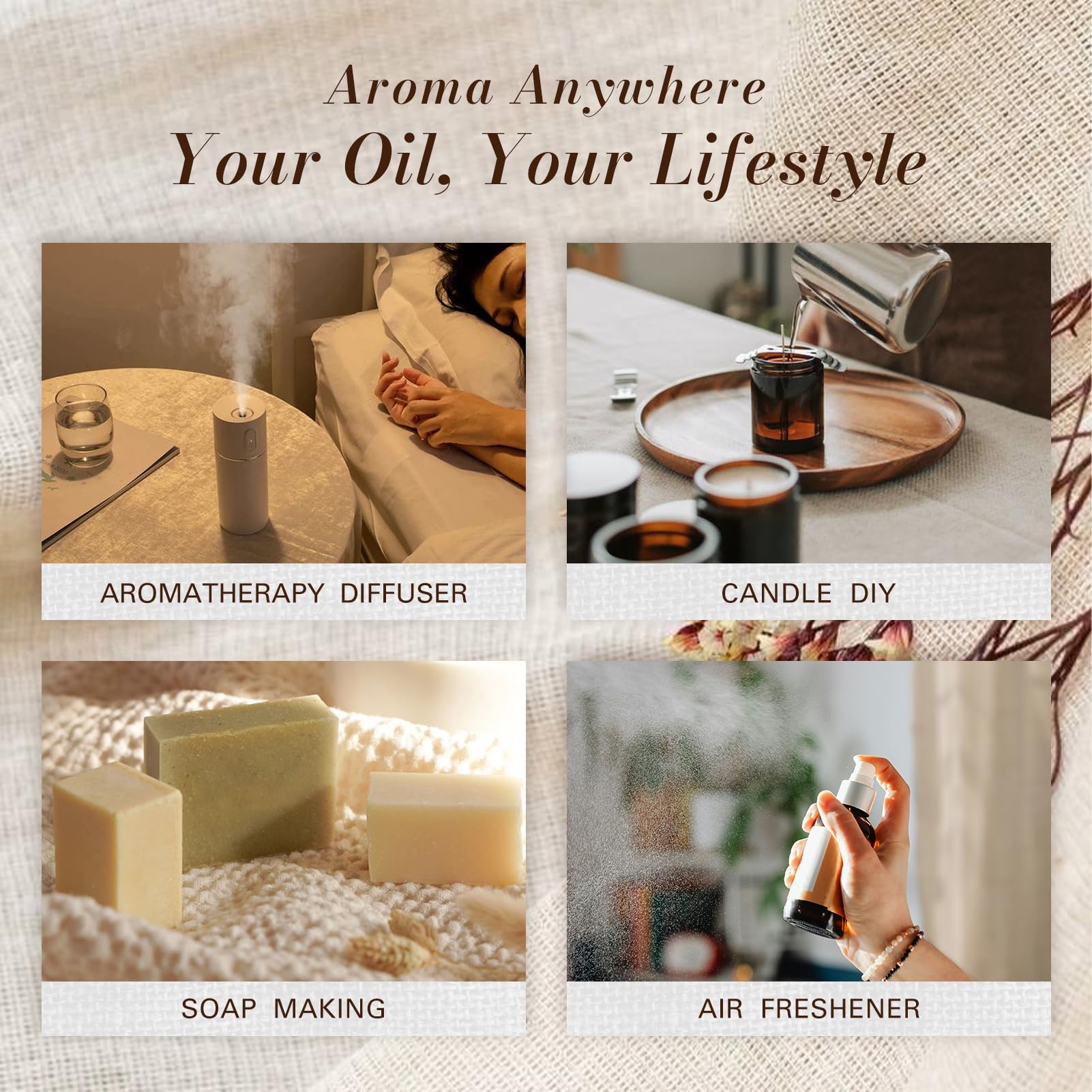 Pet-safe, non-flammable diffuser oils for home use