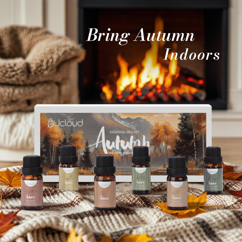 JCLOUD Fall Gift Set packaging and contents in autumn colors