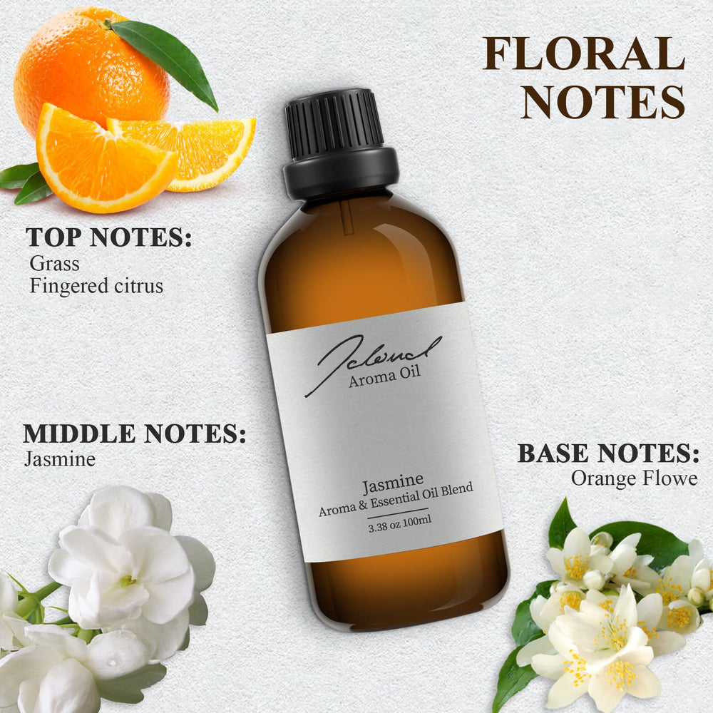 JCLOUD Jasmine orange flower blend diffuser image enhancing hotel-like ambiance.