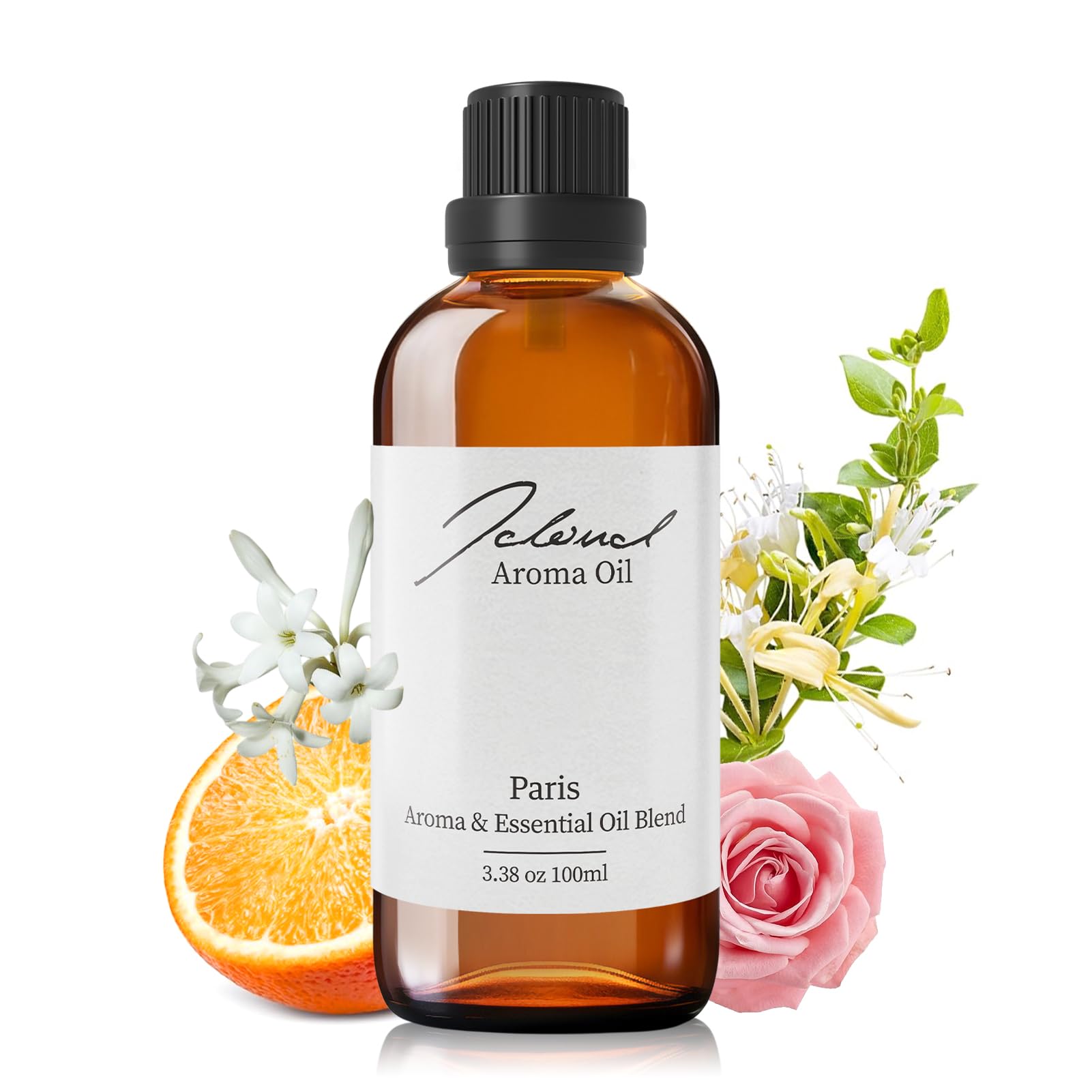 JCLOUD Paris essential oil for diffuser with rose, jasmine and honeysuckle
