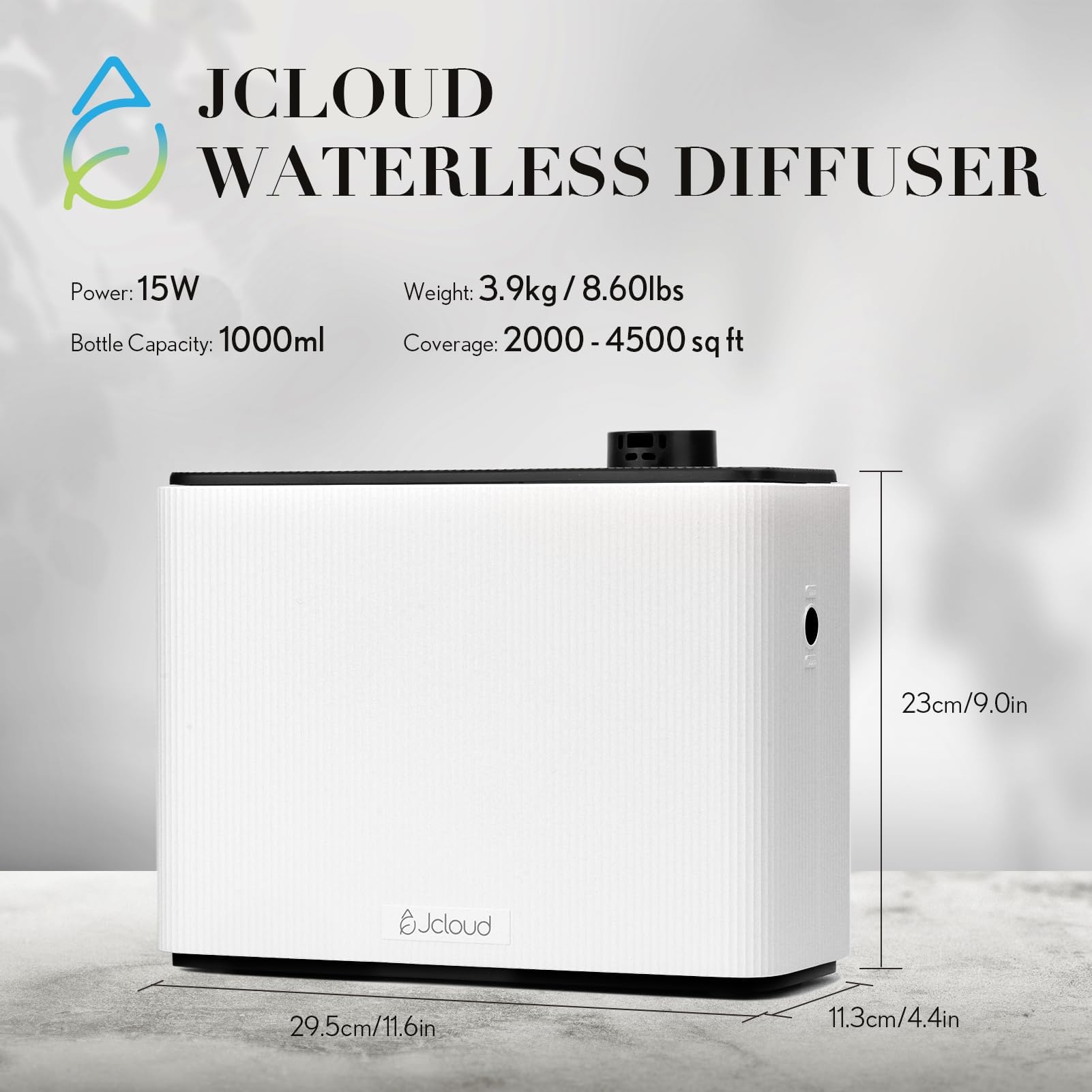JCLOUD Smart Scent Air Machine 1000ML white side view