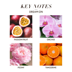 JCLOUD Dream On heart notes image blends jasmine, peony, and orchid for a luxurious floral center
