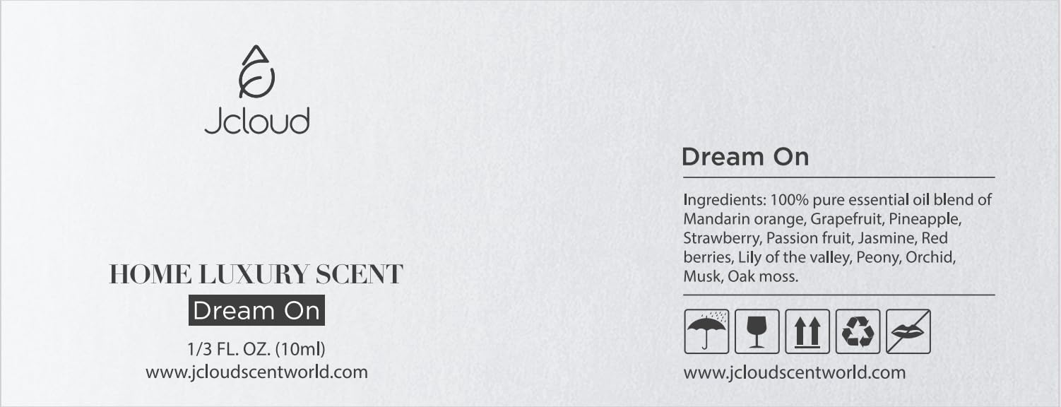 JCLOUD Dream On luxury hotel scent image hints at hotel-grade ambiance and comfort