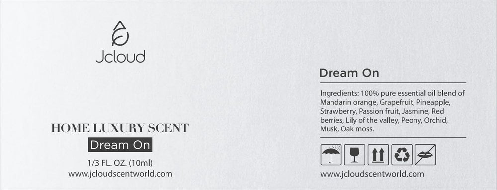 JCLOUD Dream On luxury hotel scent image hints at hotel-grade ambiance and comfort