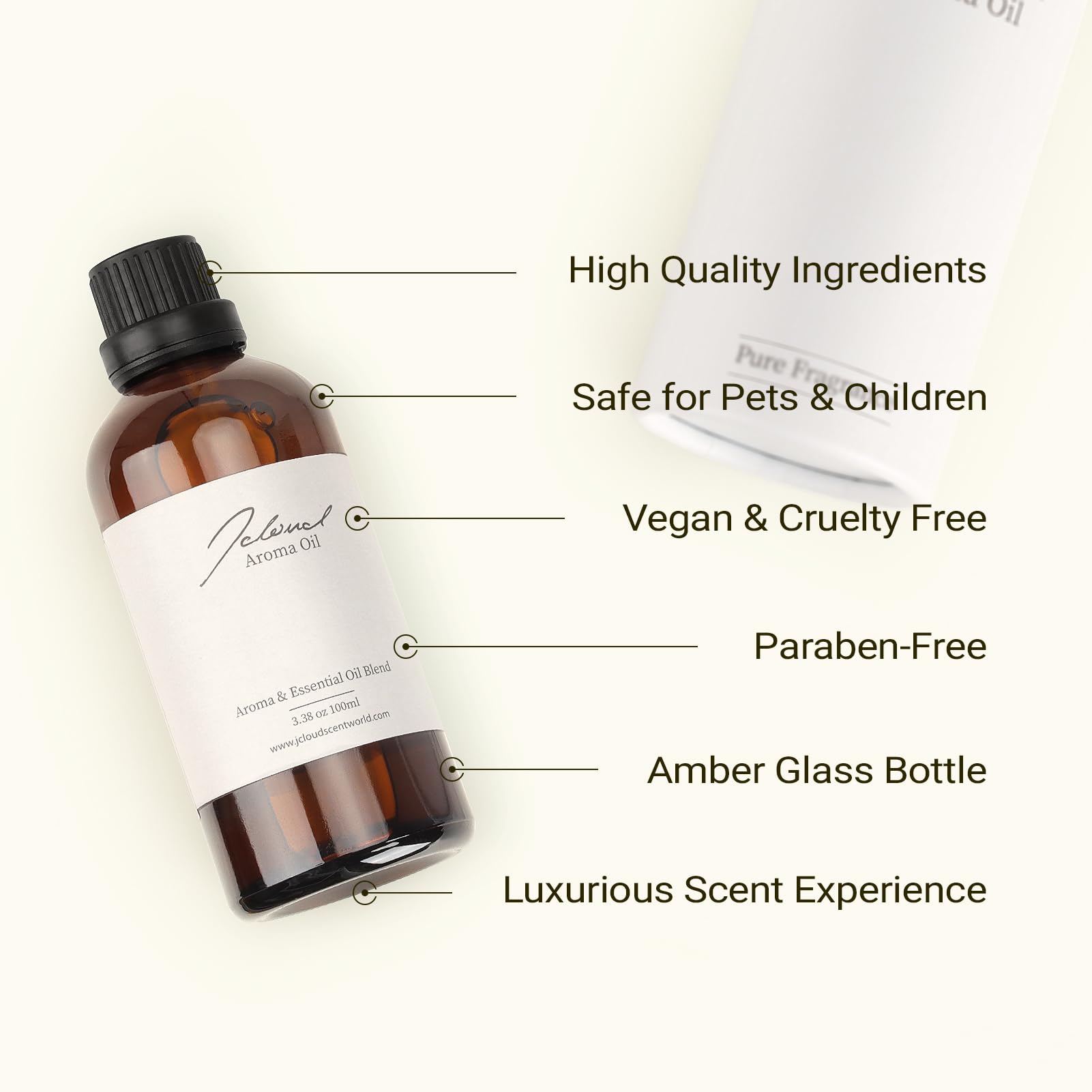 JCLOUD Golden Osmanthus IFRA-certified label indicating safe, standards-compliant fragrance