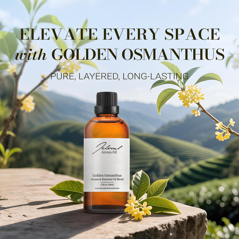 JCLOUD Golden Osmanthus scent swirl shows balanced fragrance for welcoming spaces