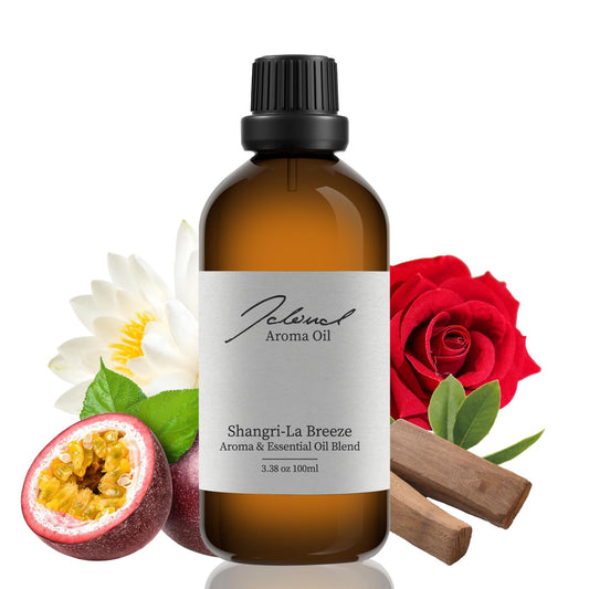JCLOUD Shangri-La Breeze essential oil bottle close-up