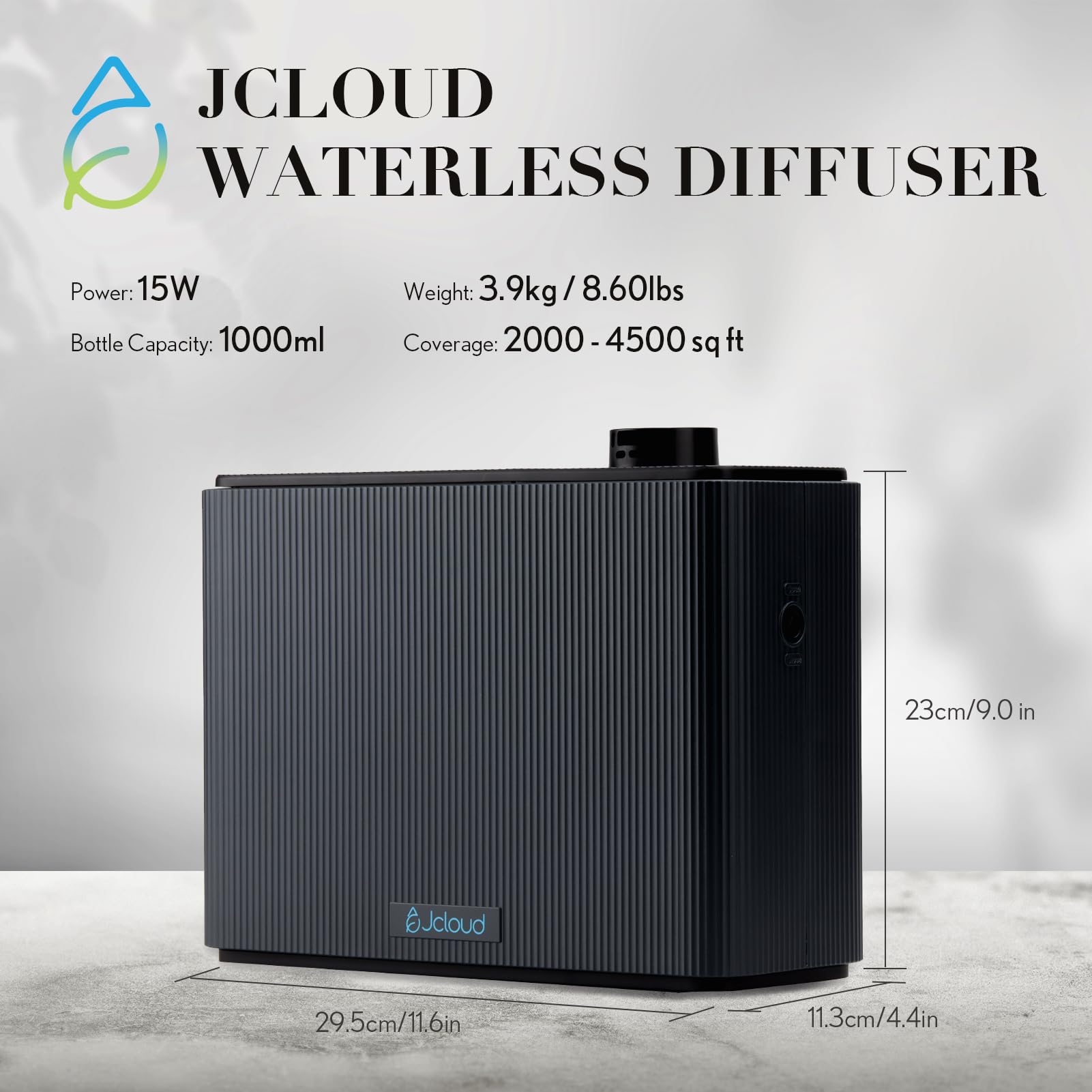 Side view of JCLOUD 1000ml scent diffuser