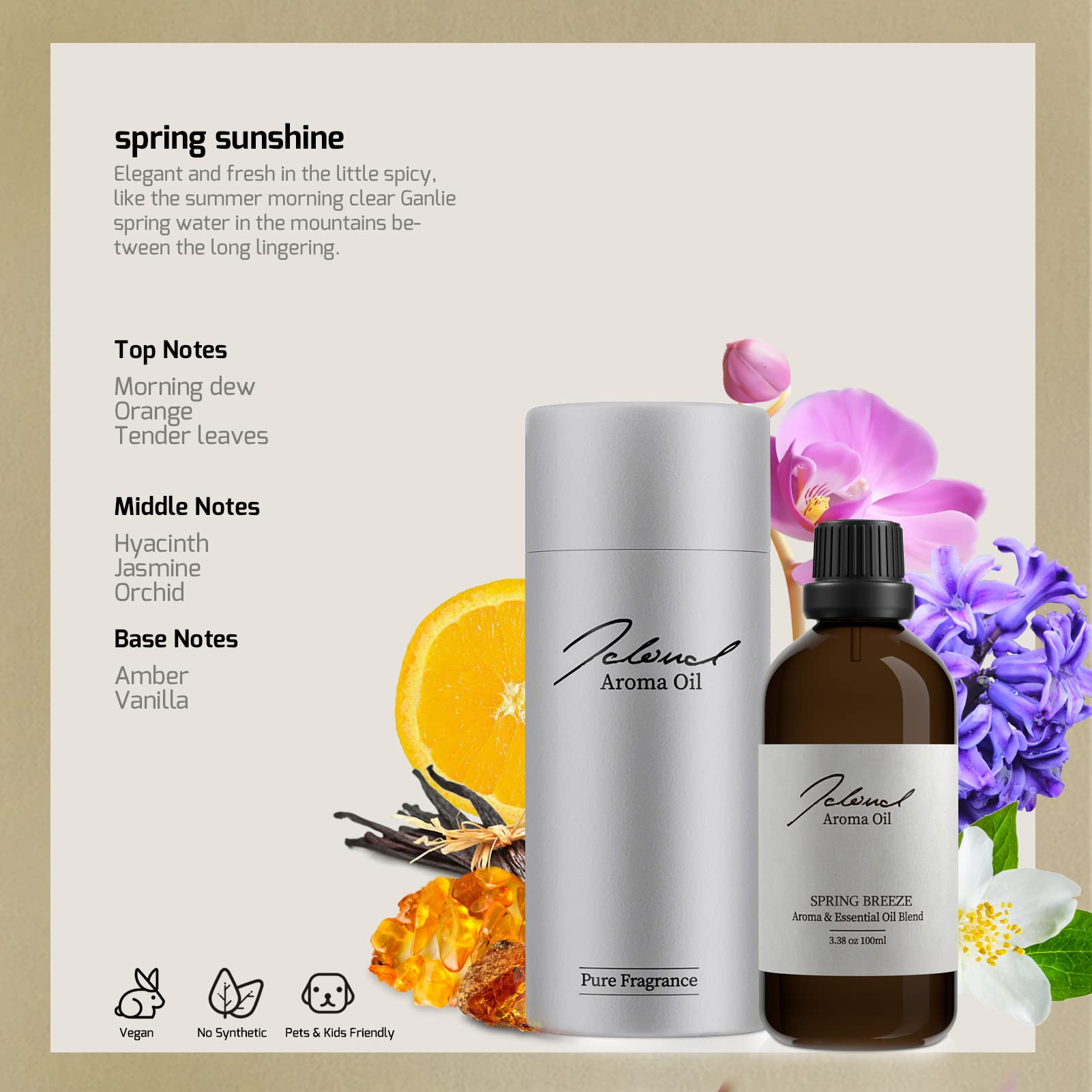 JCLOUD Spring Breeze packaging with bottle label