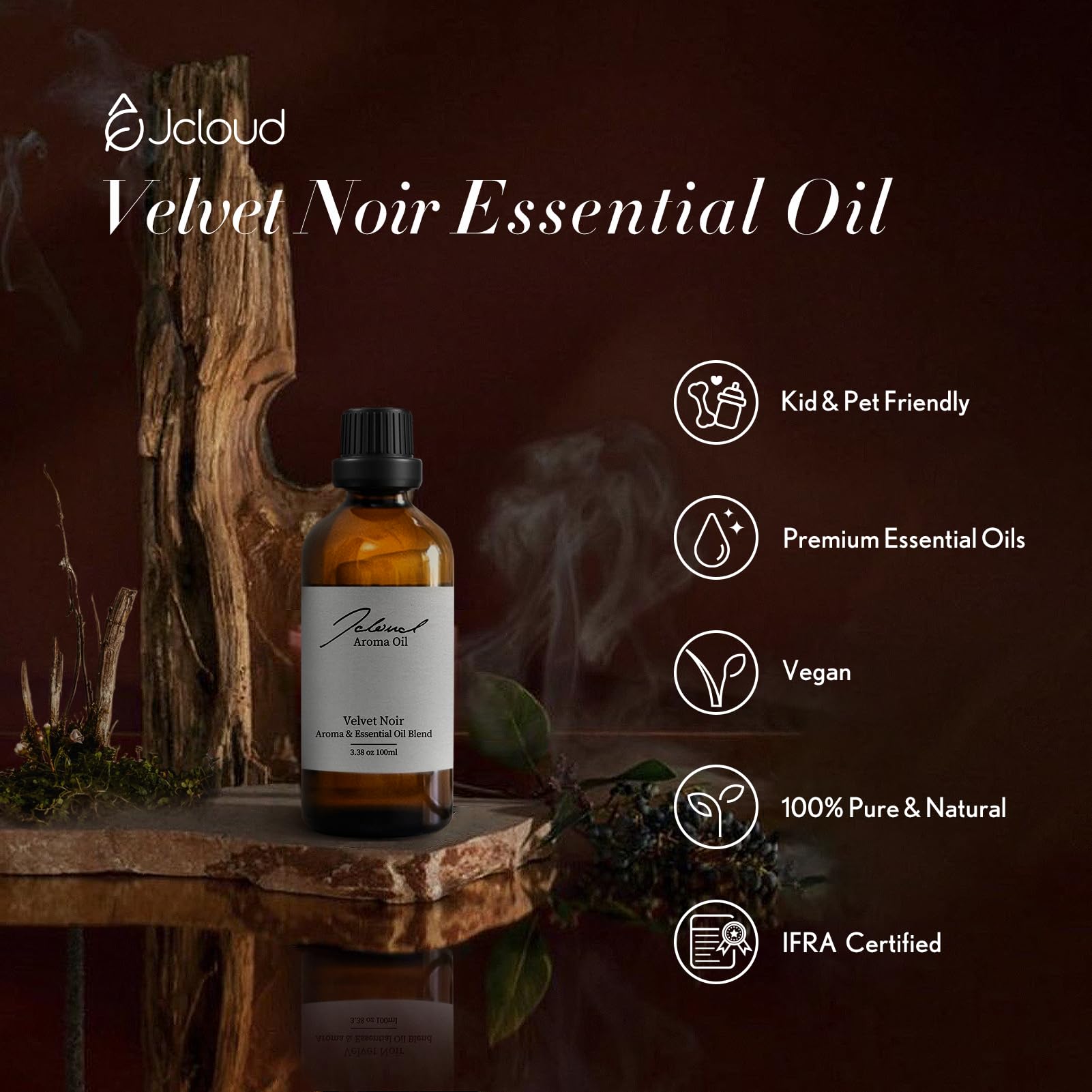 Diffuser with Velvet Noir oil in a luxury home setting