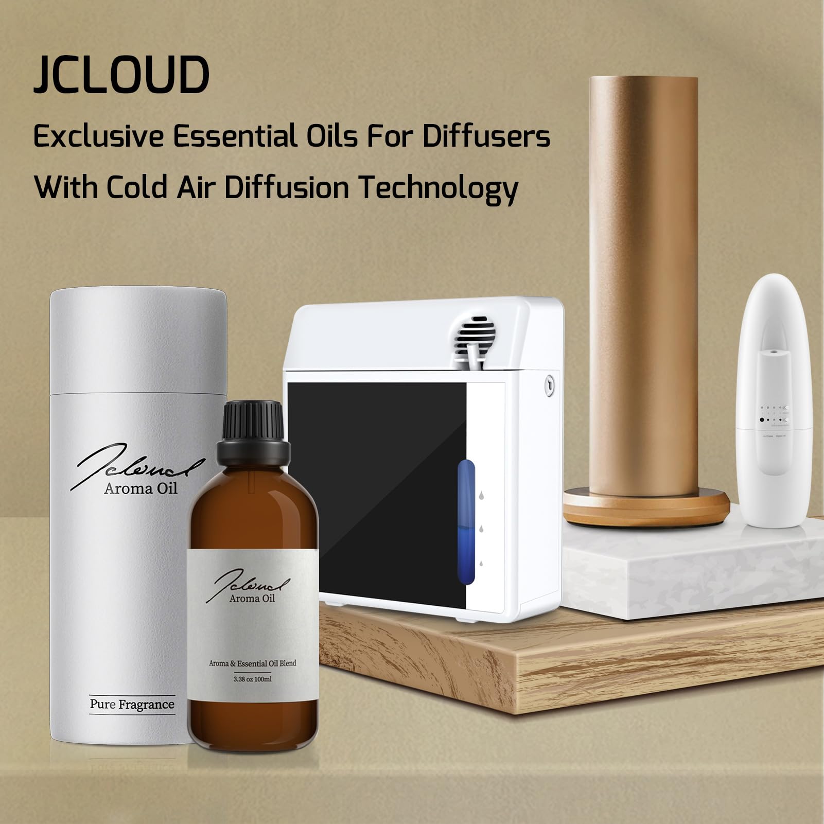 JCLOUD White Tea fragrance notes promote calm and uplifting ambiance