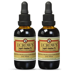 J.CROW'S Lugol's Iodine 2% bottle label