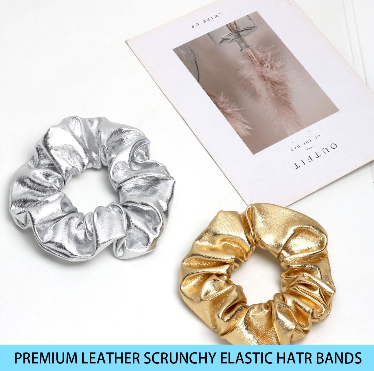 Jeffan sparkle scrunchie set demonstrating secure hold during practice